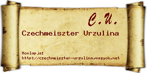 Czechmeiszter Urzulina névjegykártya